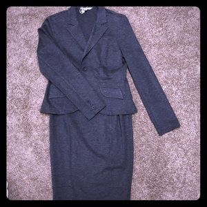 CAbi gray pencil skirt Suit size 4